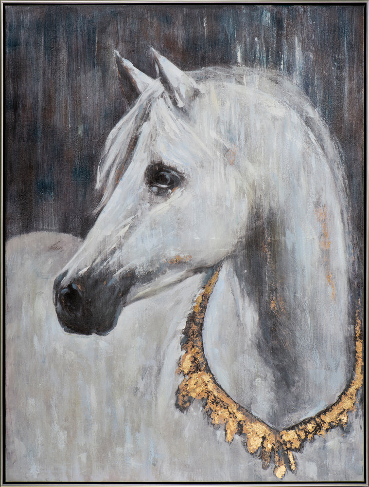 White Horse with Necklace