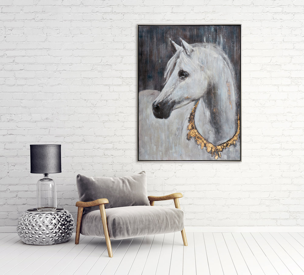 White Horse with Necklace