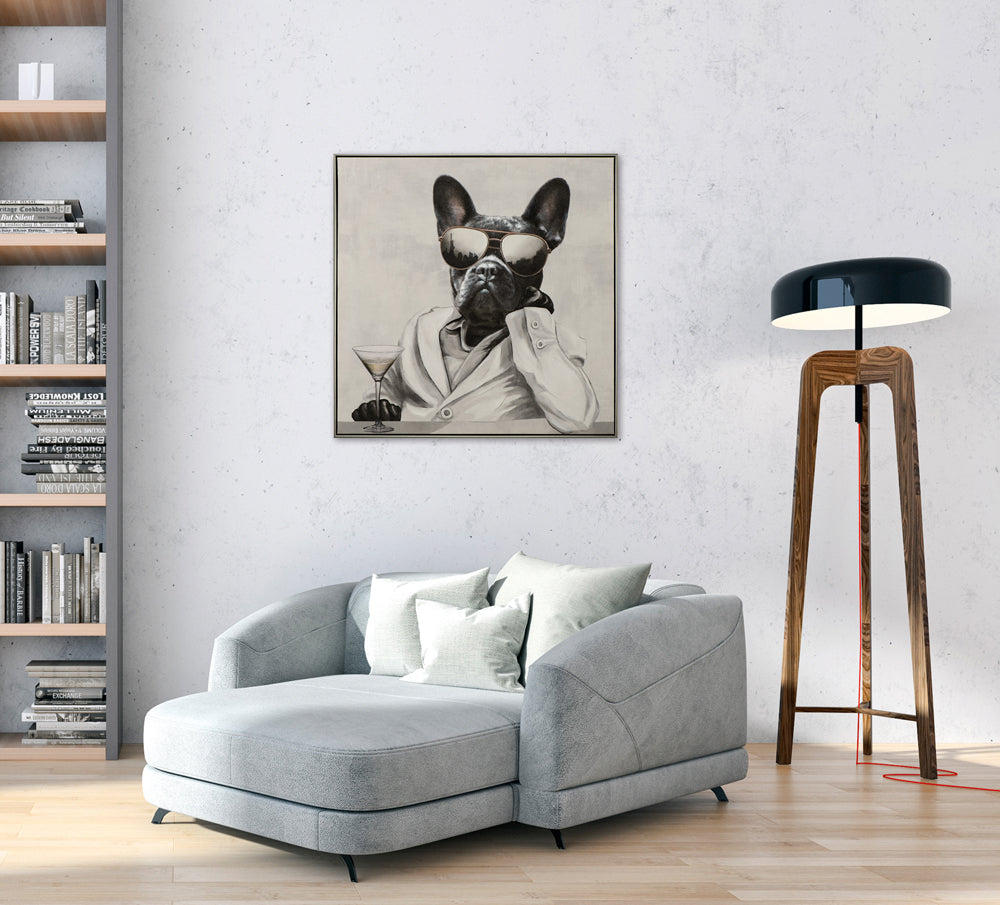 Gemälde New Yorker Hunde-Mafioso