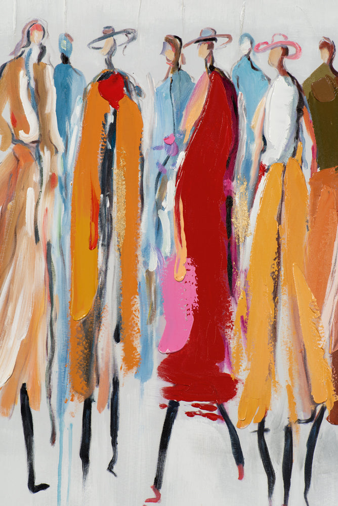 painting Colorful Group of Ladies