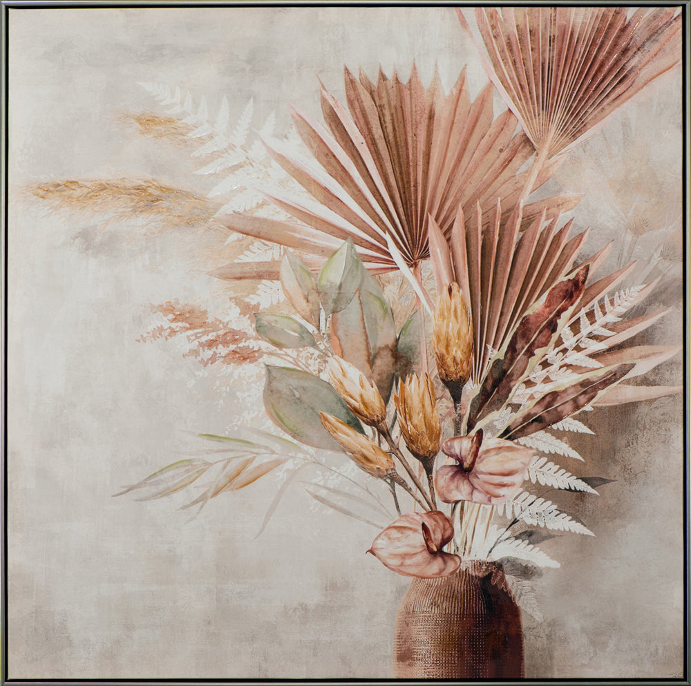 Gemälde Palmblätter in Vase
