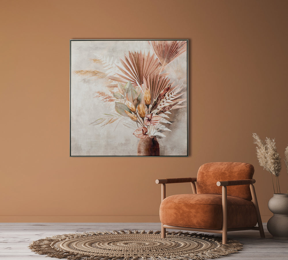 Gemälde Palmblätter in Vase
