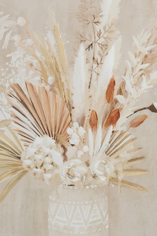 Gemälde Trockenblumen in Vase
