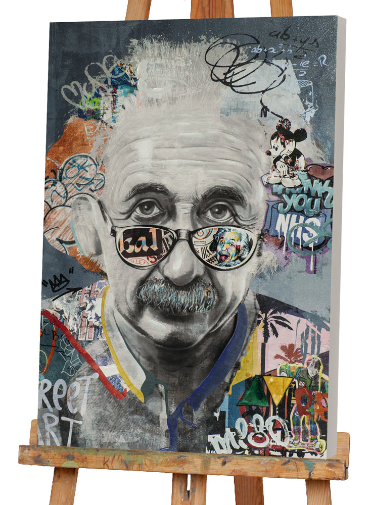 peinture Physicien brillant