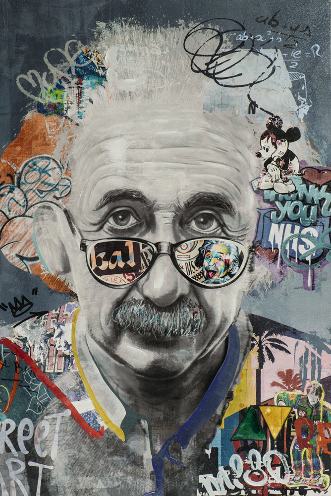 peinture Physicien brillant