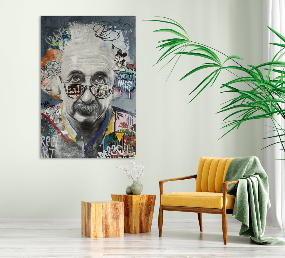 Gemälde Brillianter Physiker