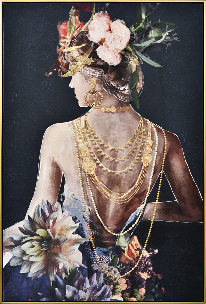 Gemälde Schöner Rücken mit Goldketten