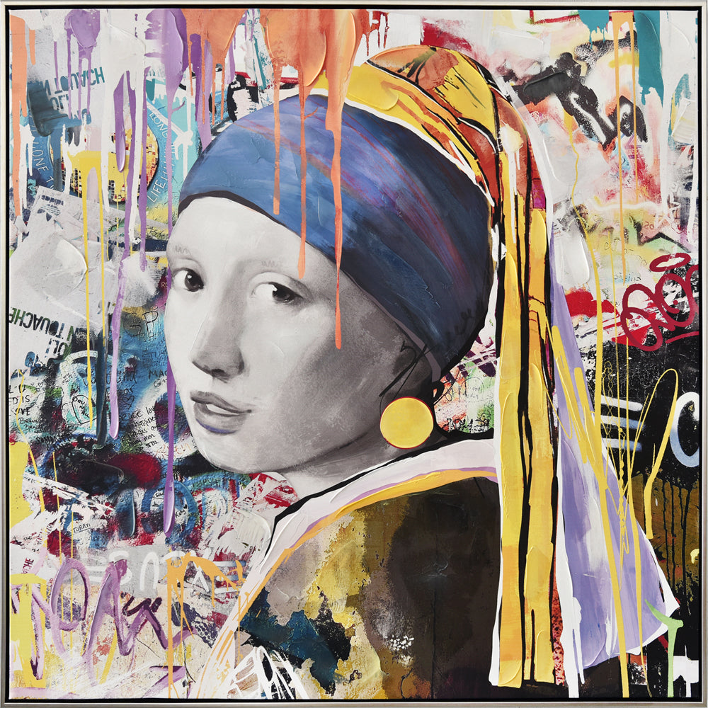 Peinture Street Art "Pearl Girl"