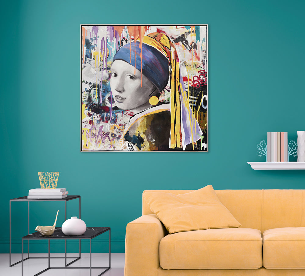 Peinture Street Art "Pearl Girl"