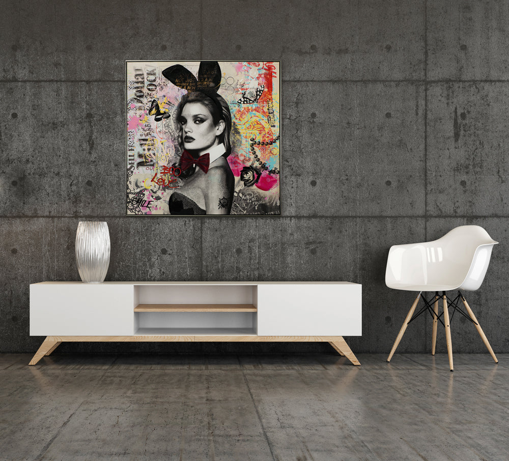 Gemälde Street Art "Play-Bunny"