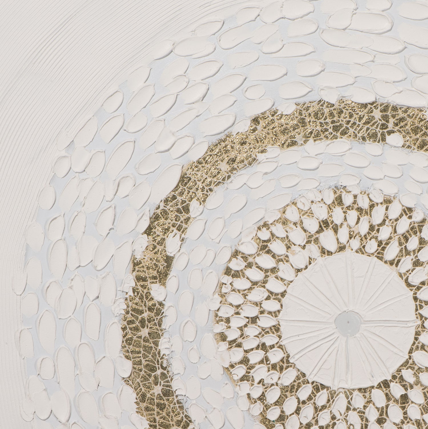 tableau Méditation en blanc