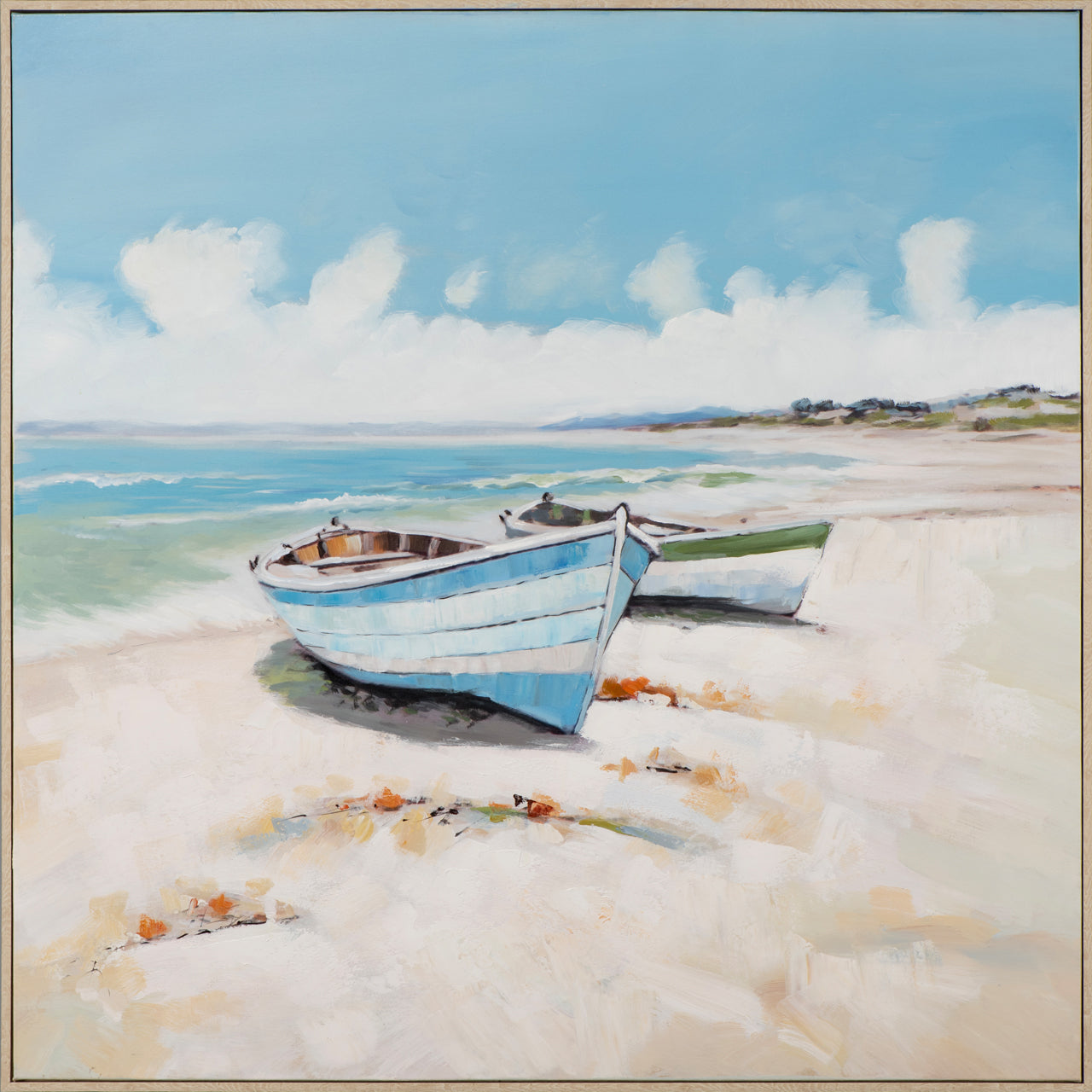 Gemälde Boote am Strand