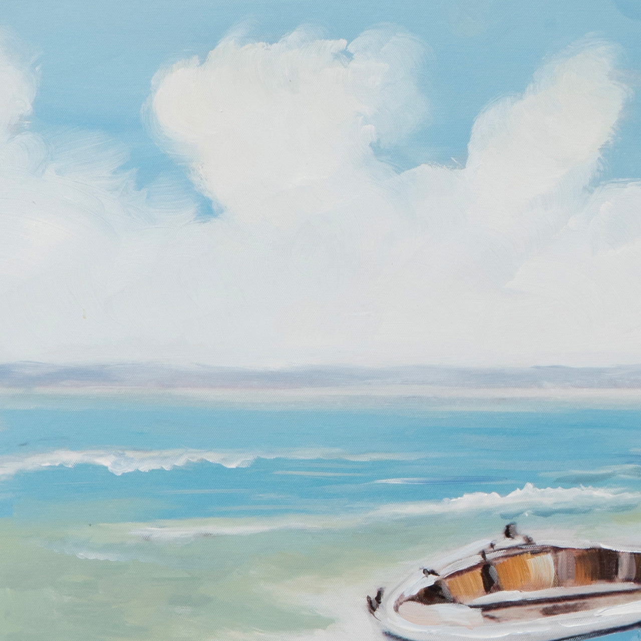 Gemälde Boote am Strand