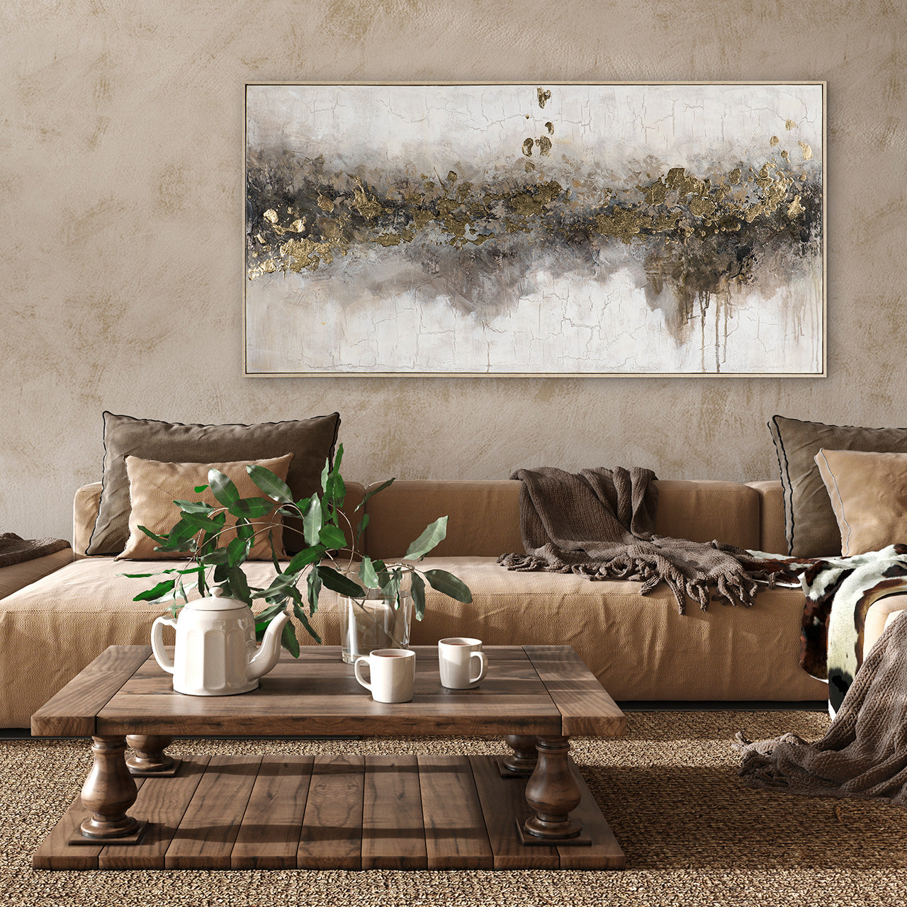 Gemälde Golden Horizon