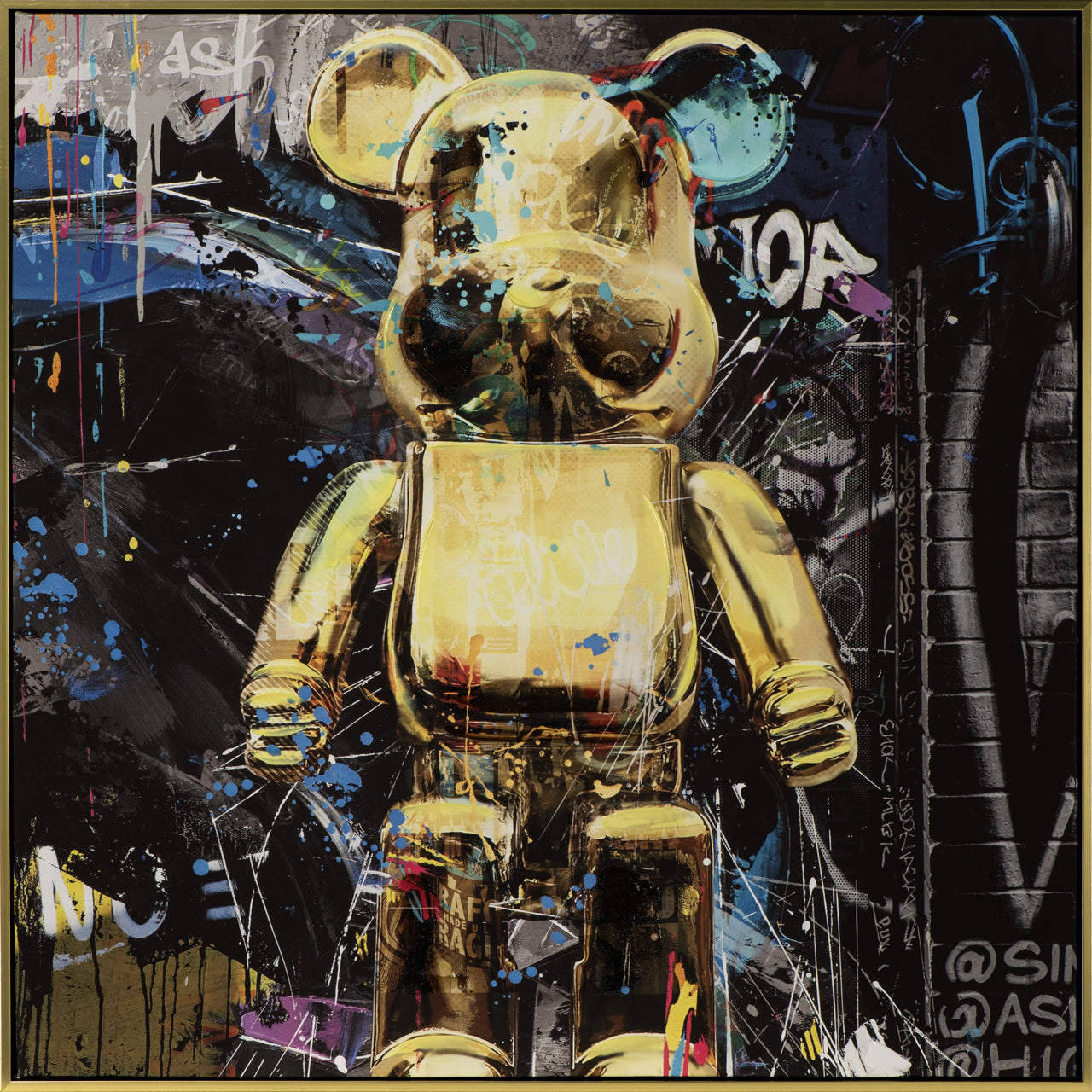 peinture C'est un ours d'or