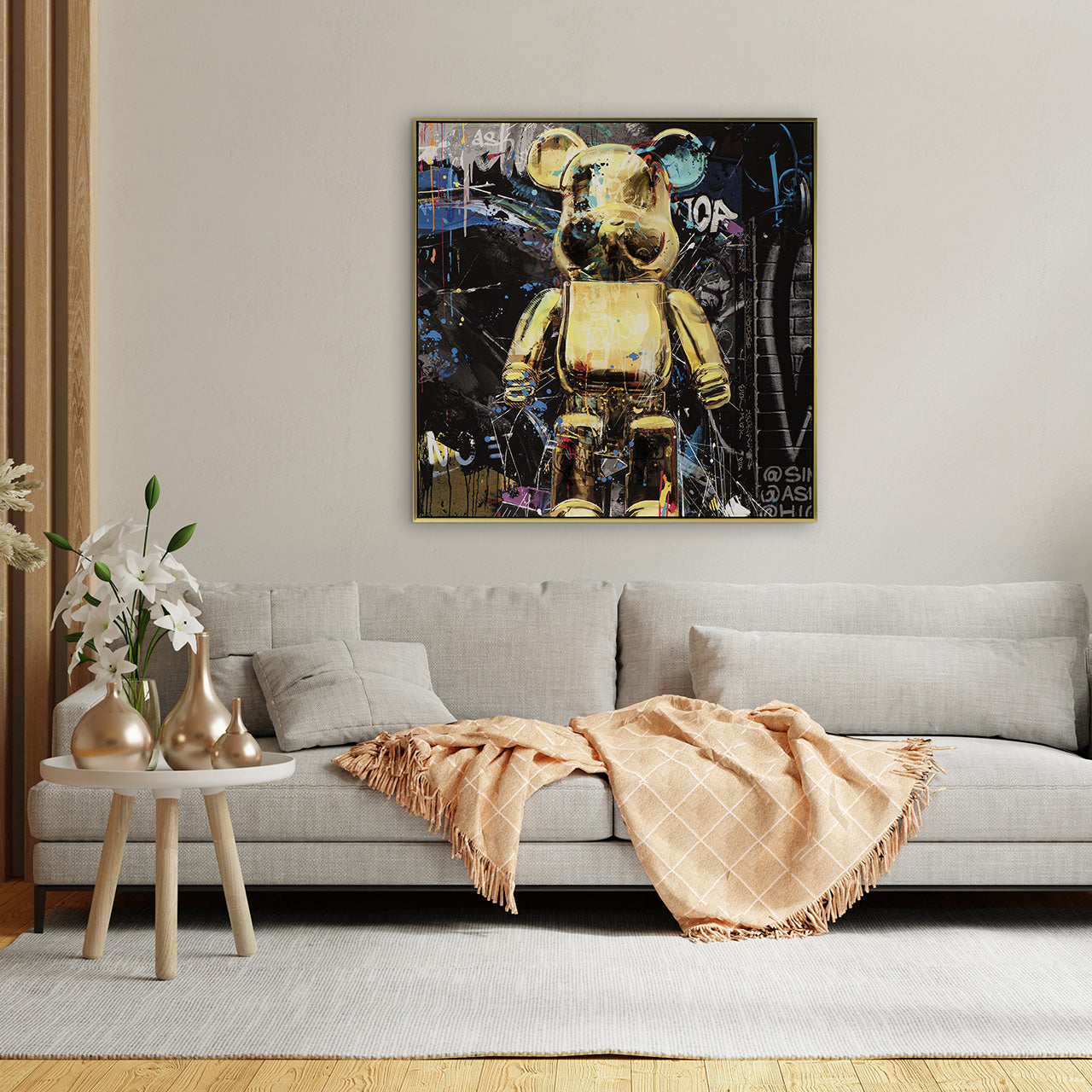 peinture C'est un ours d'or