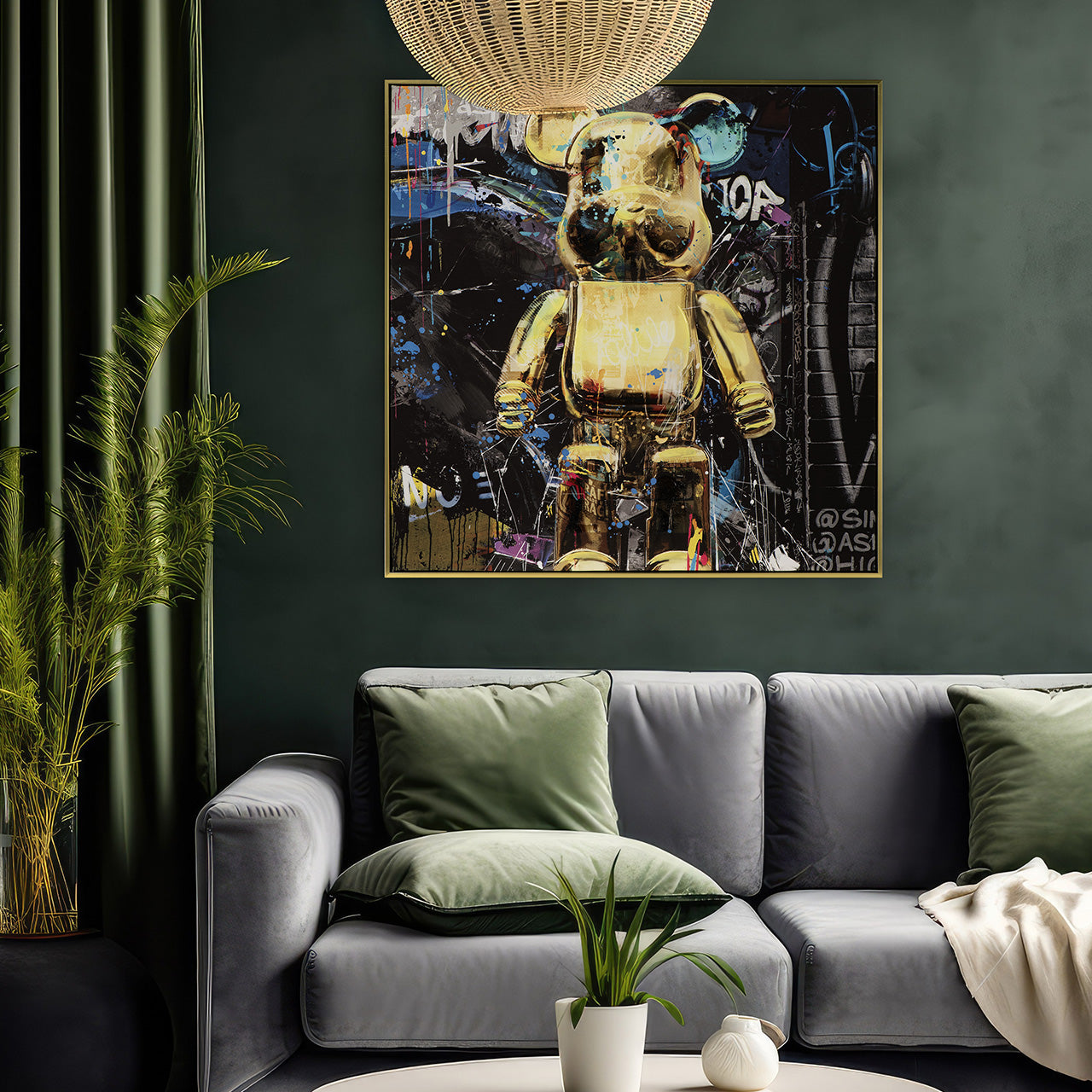 peinture C'est un ours d'or