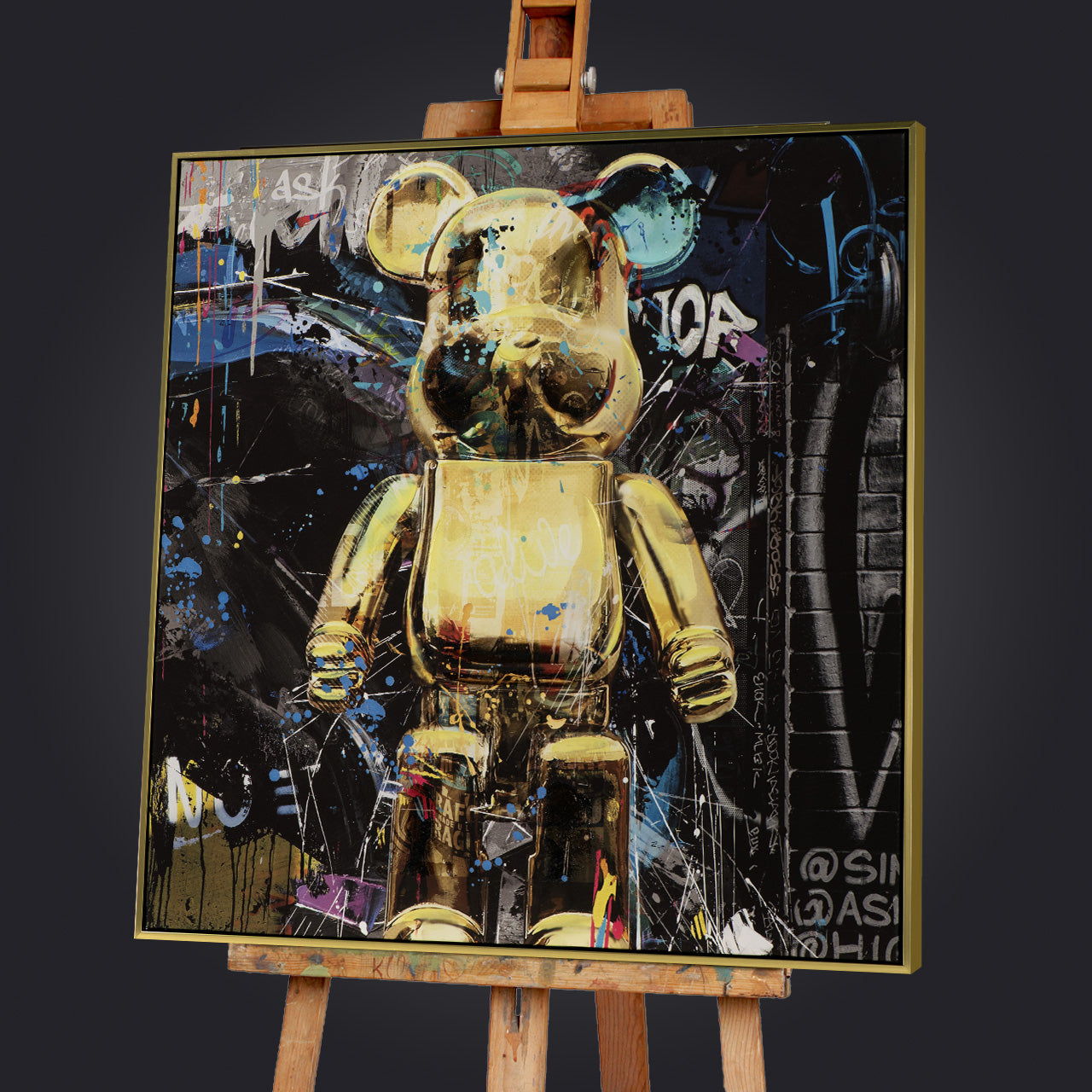 peinture C'est un ours d'or