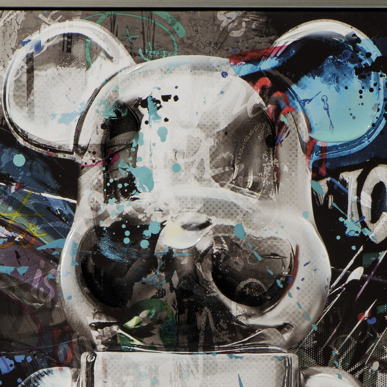 peinture C'est un ours argenté