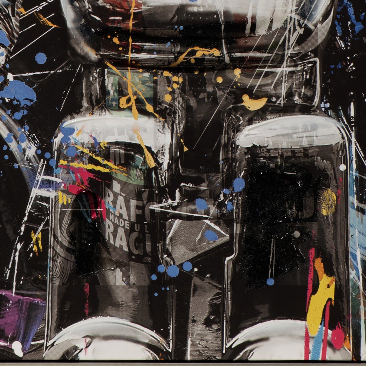 peinture C'est un ours argenté