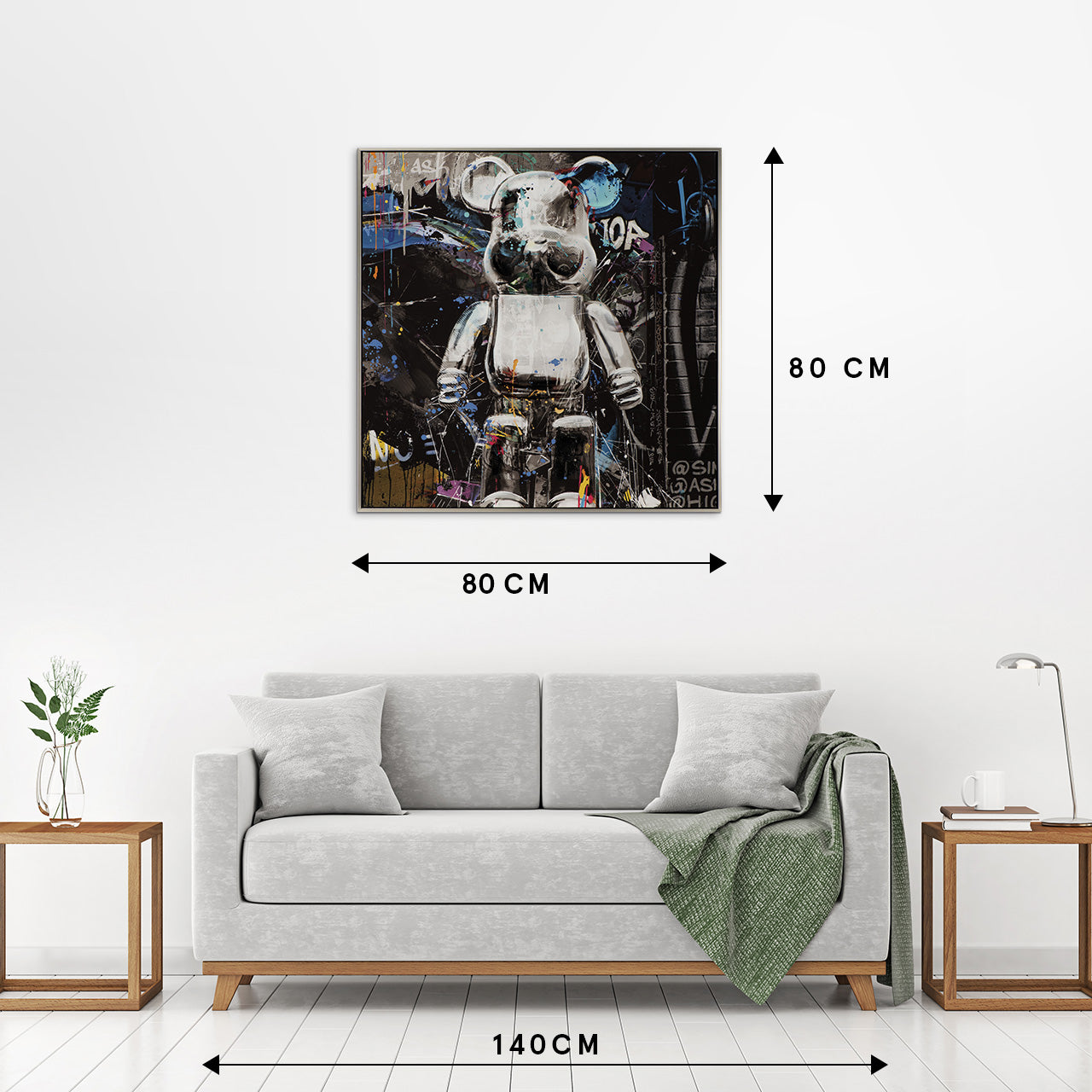 peinture C'est un ours argenté