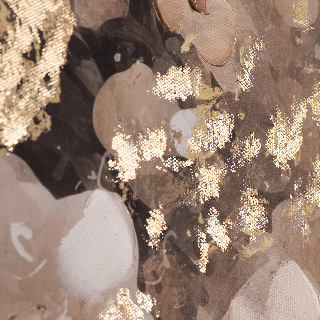 peinture Fleurs d'or dans les cheveux