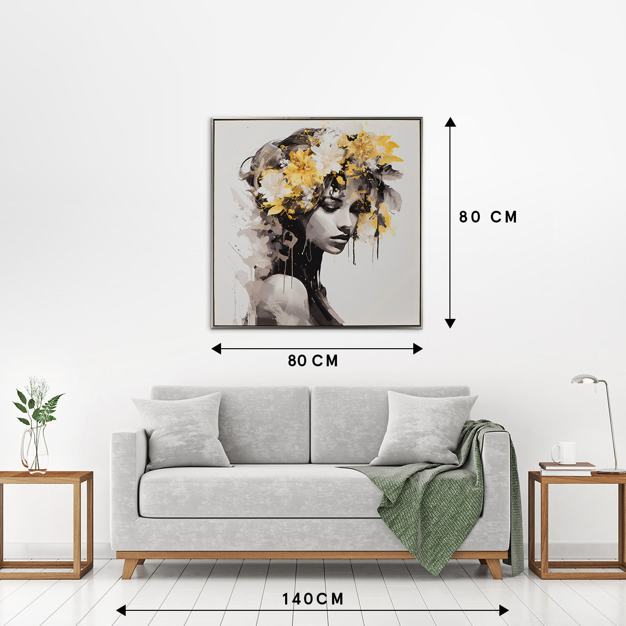 peinture Beauté de la fleur dorée