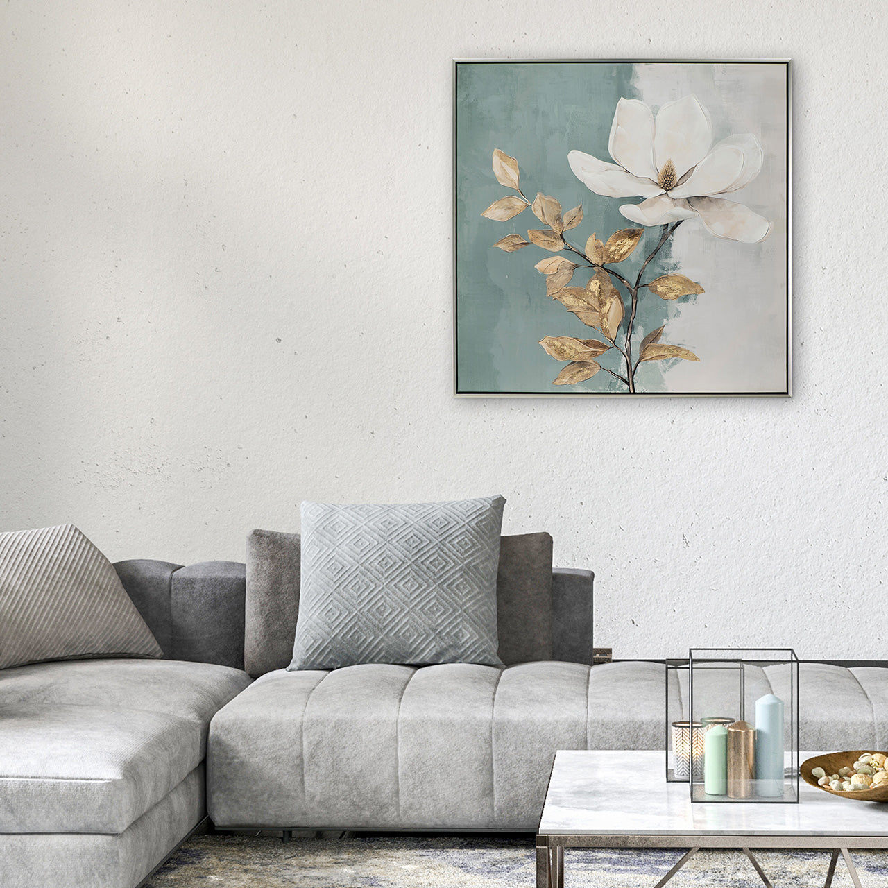 peinture Fleur Blanche