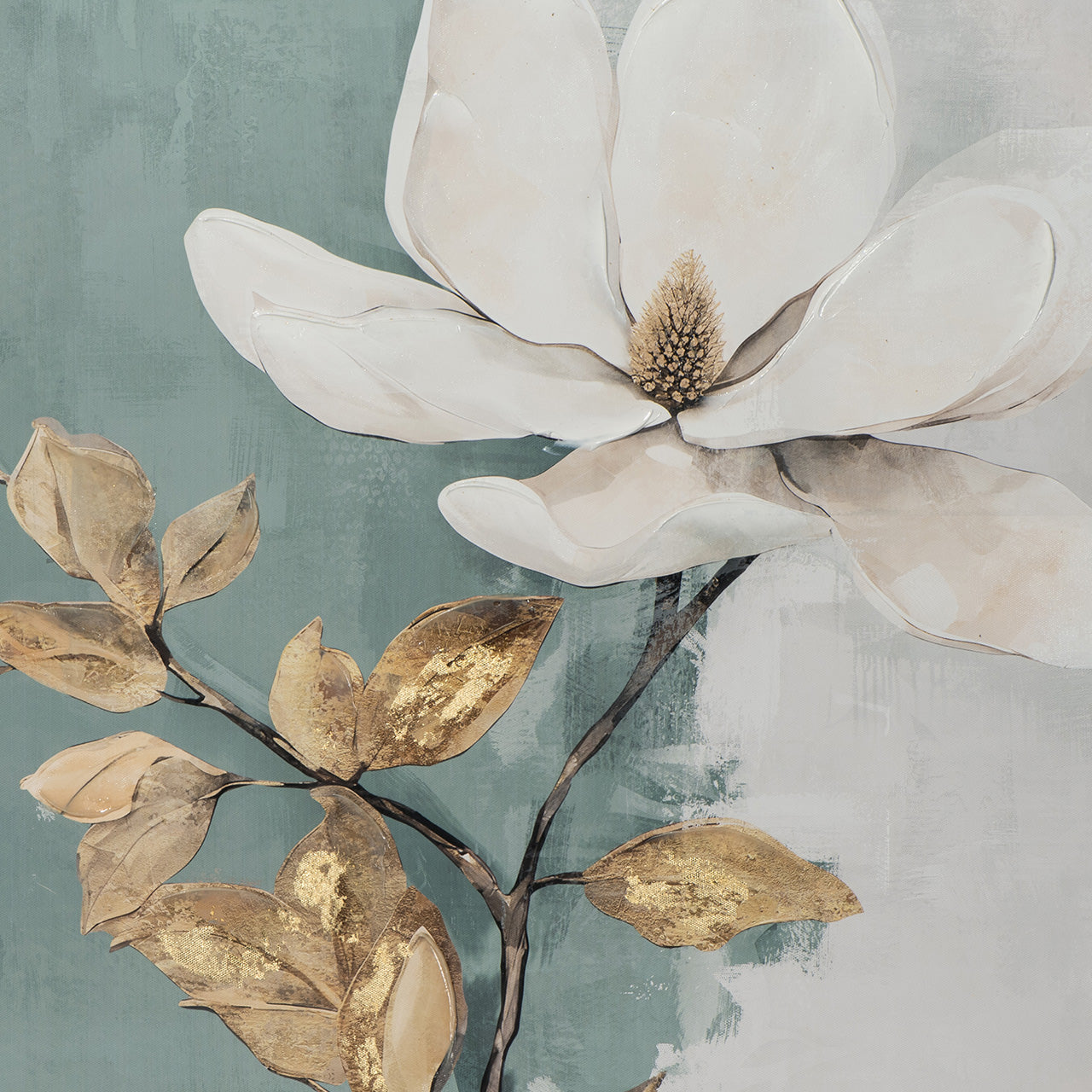 peinture Fleur Blanche