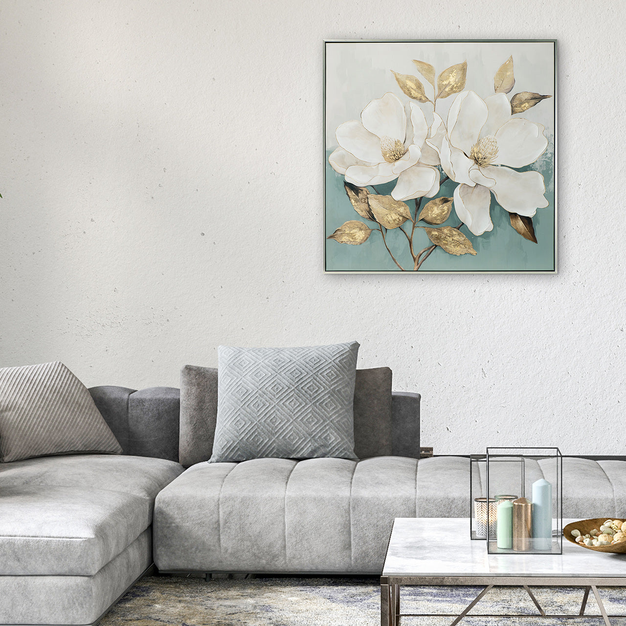 peinture Fleur Blanche