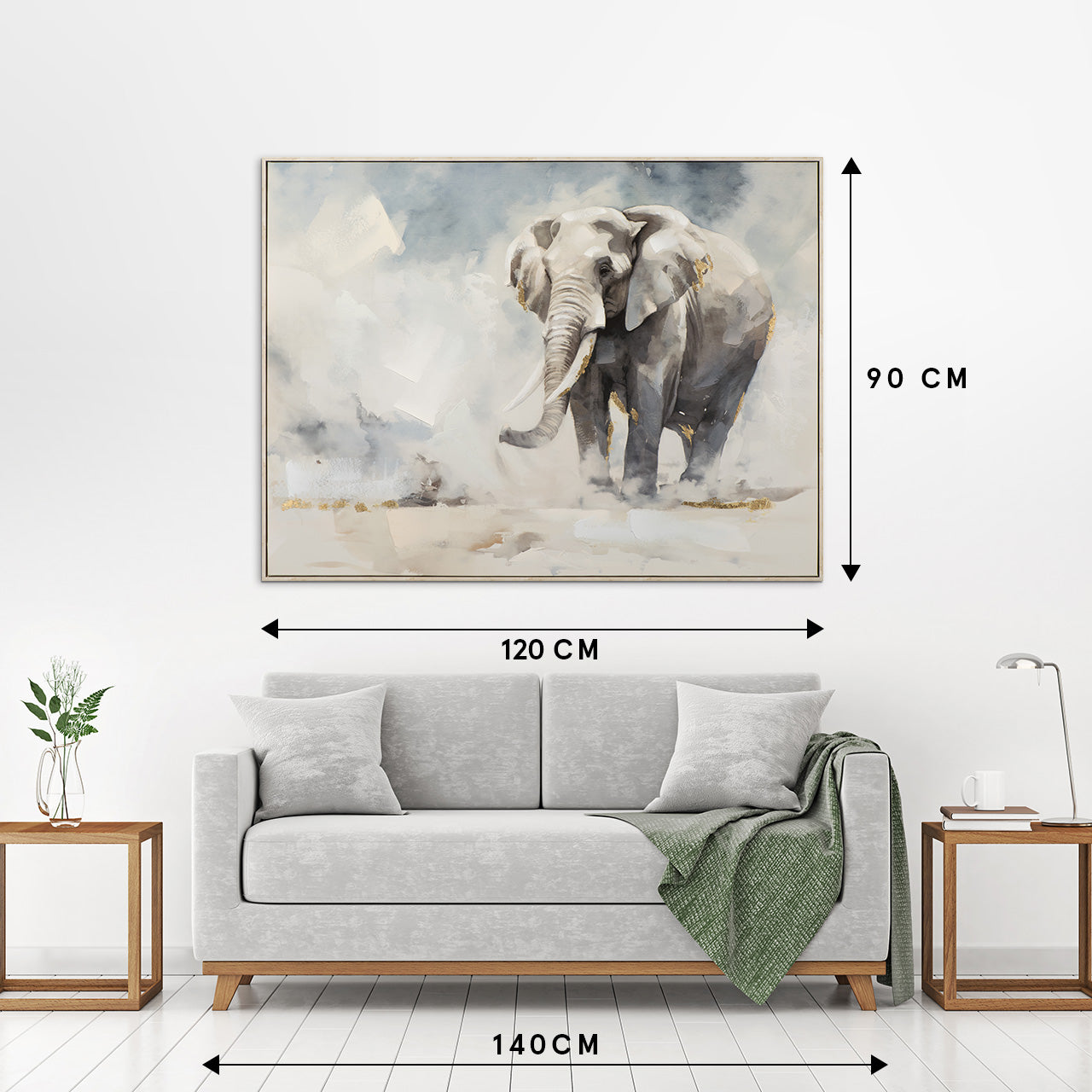 painting Sand colored Elephant