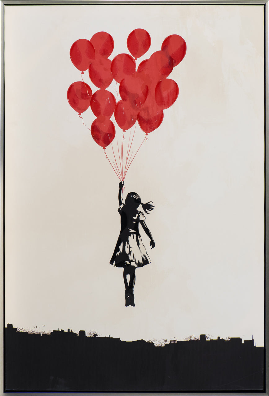 Gemälde Flying Ballon Girl