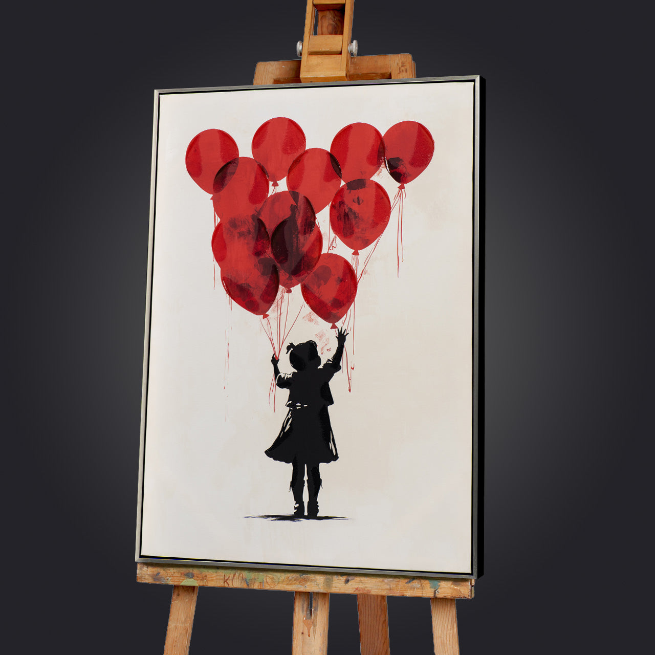 Peinture Fille Ballon