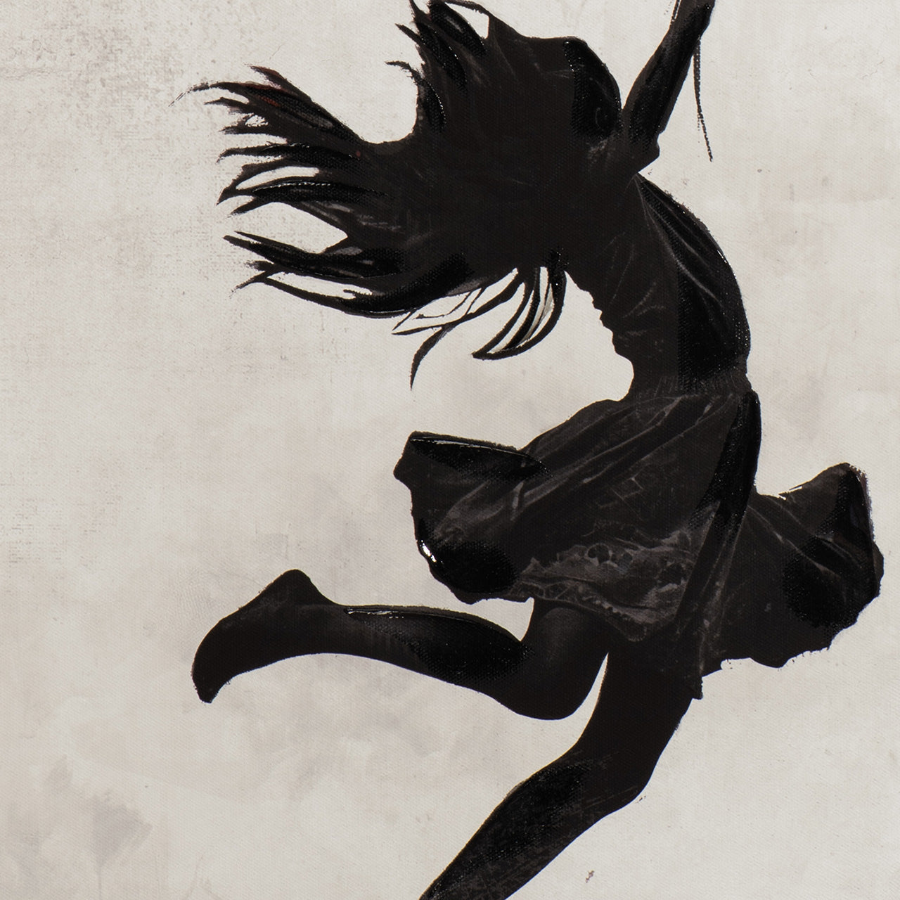 Gemälde Jumping Ballon Girl