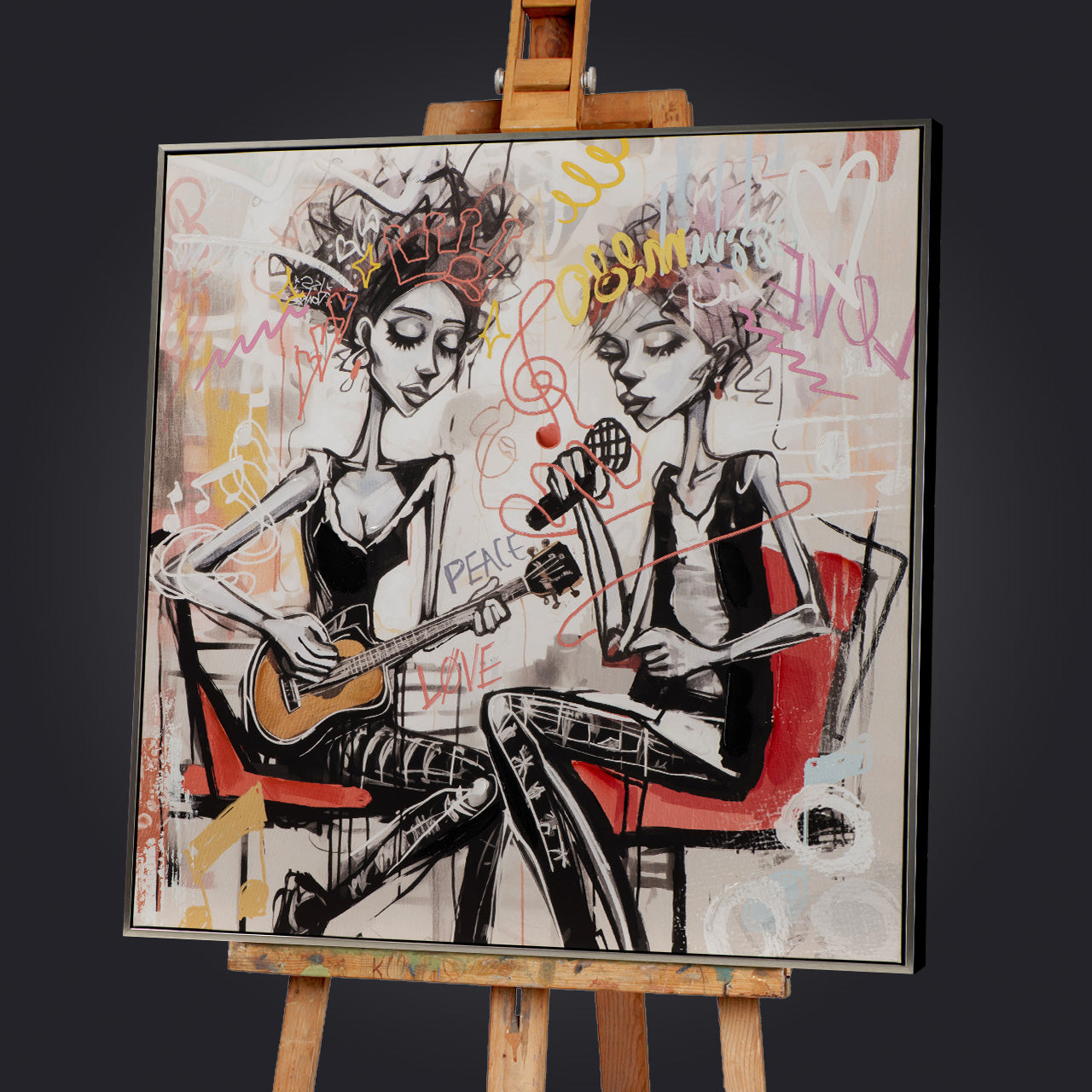 painting Let The Music Play