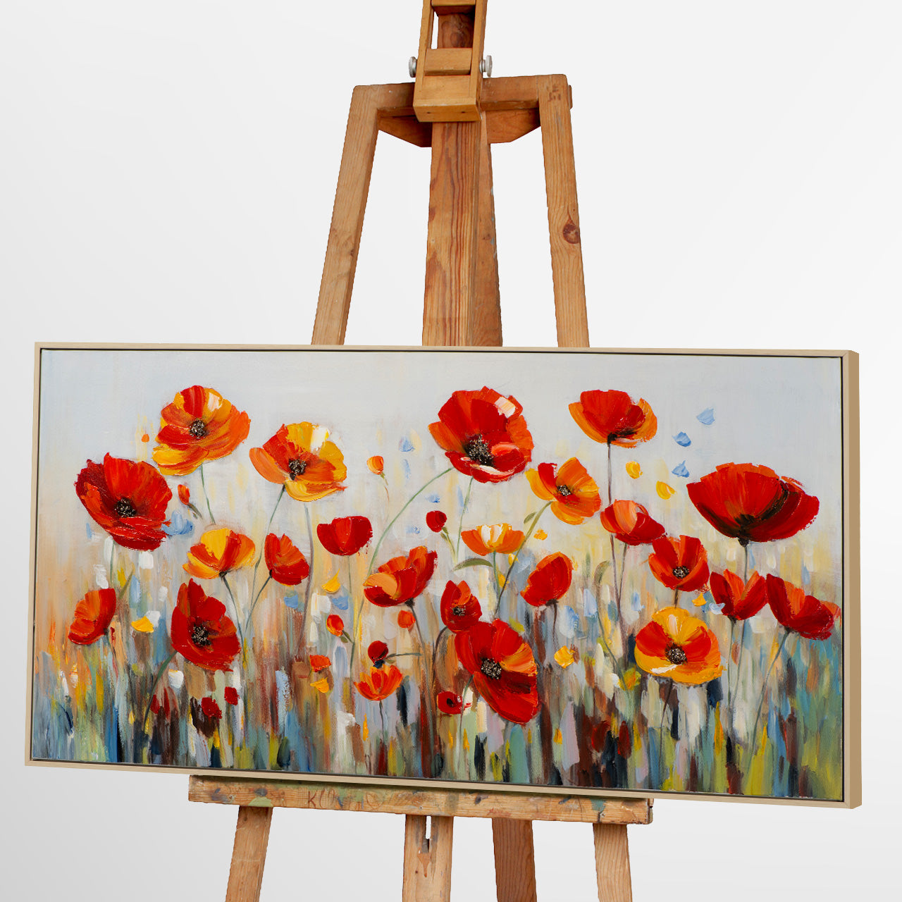peinture Champ de coquelicots