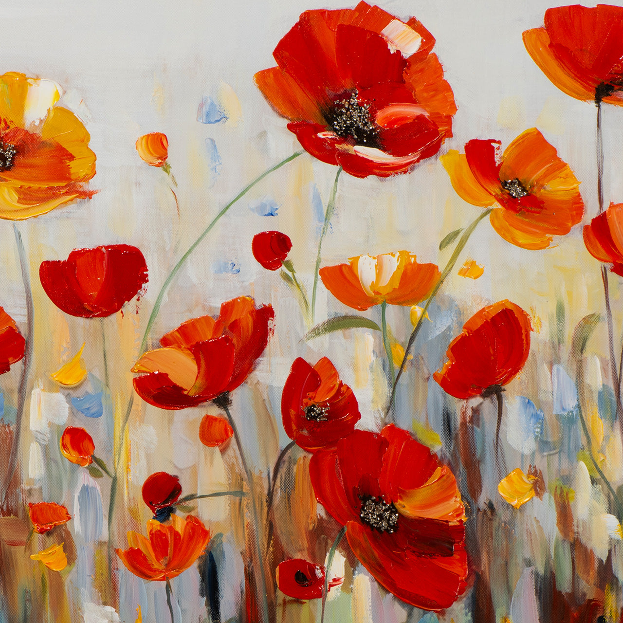 peinture Champ de coquelicots
