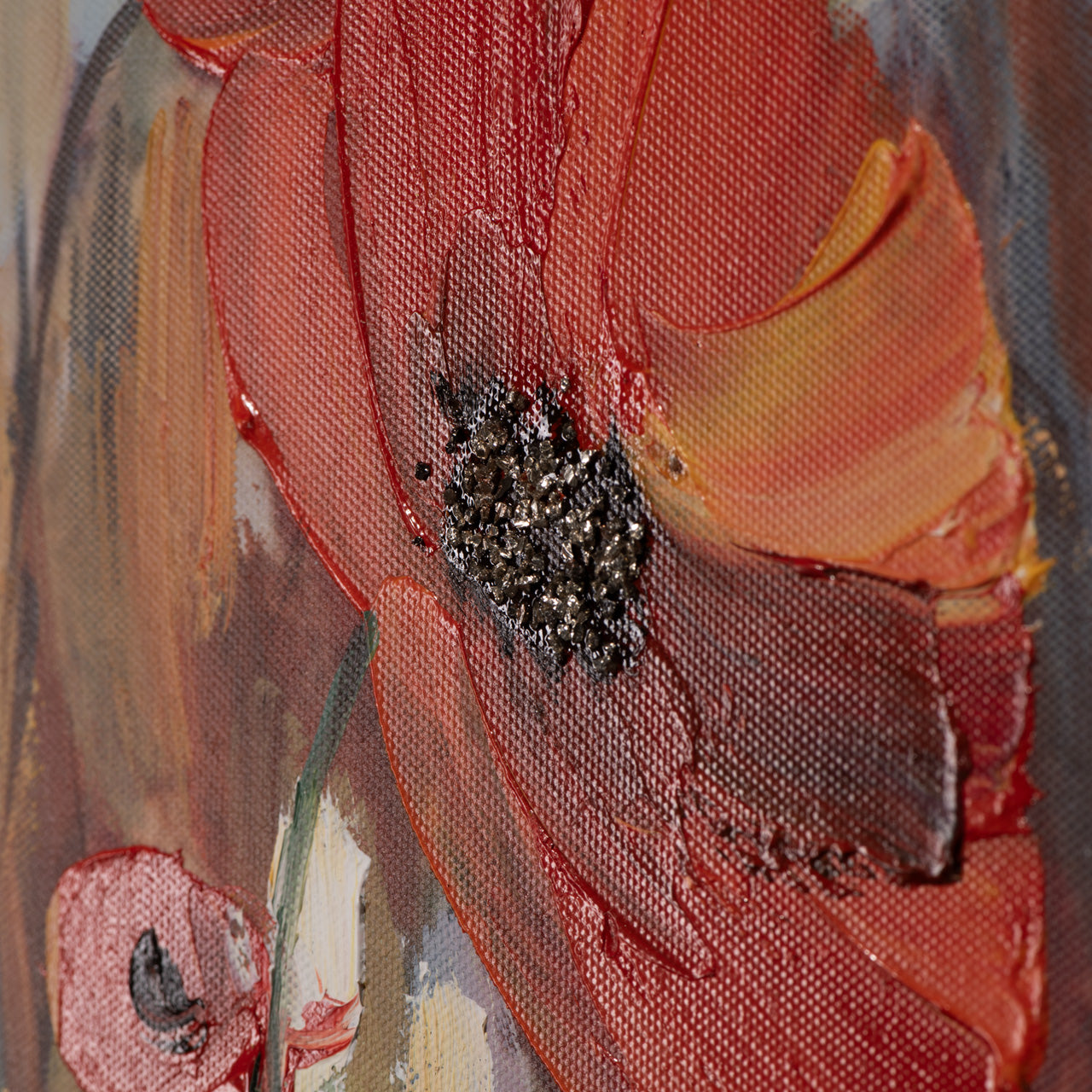 peinture Champ de coquelicots