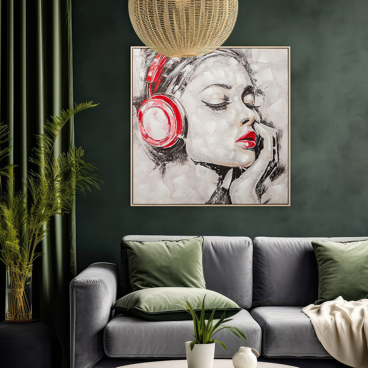 peinture Écoutez la musique