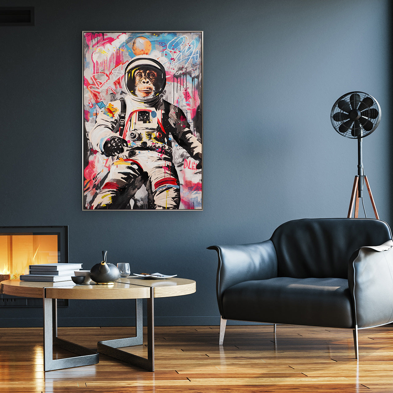 peinture Fil vers la Lune