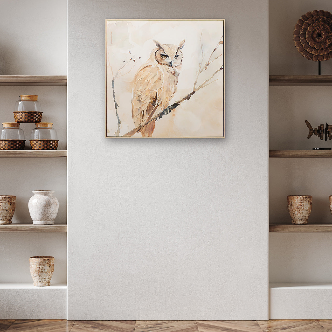 Gemälde Natural Owl