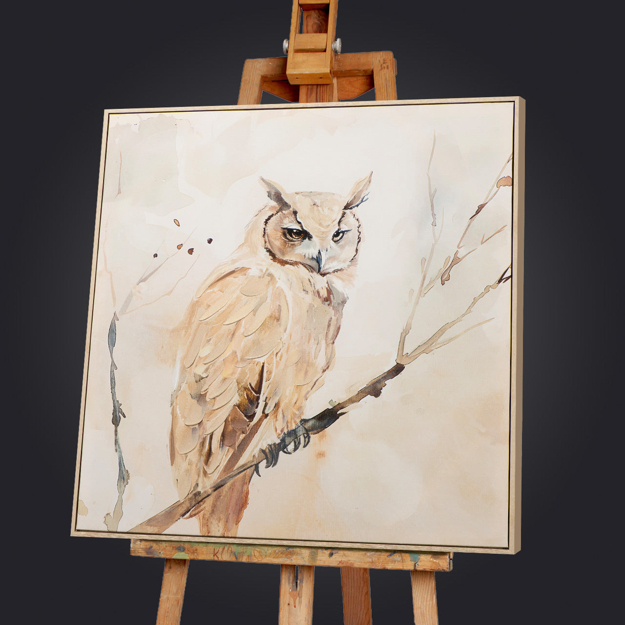 Gemälde Natural Owl