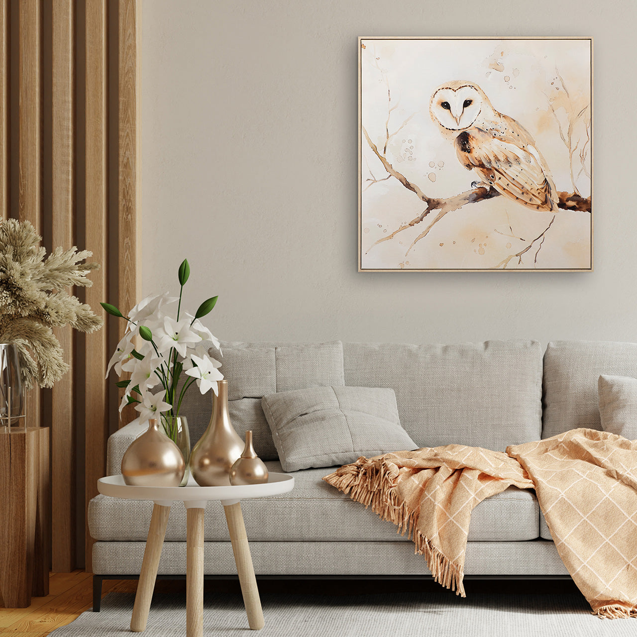 Gemälde Natural Barn Owl