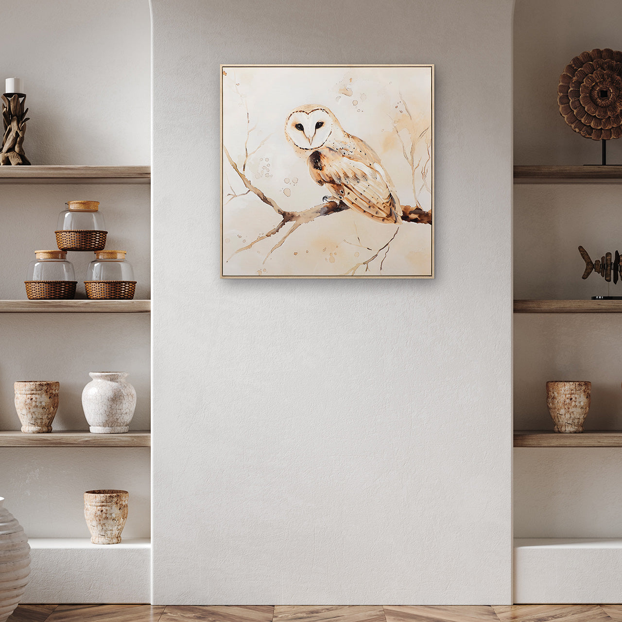 Gemälde Natural Barn Owl