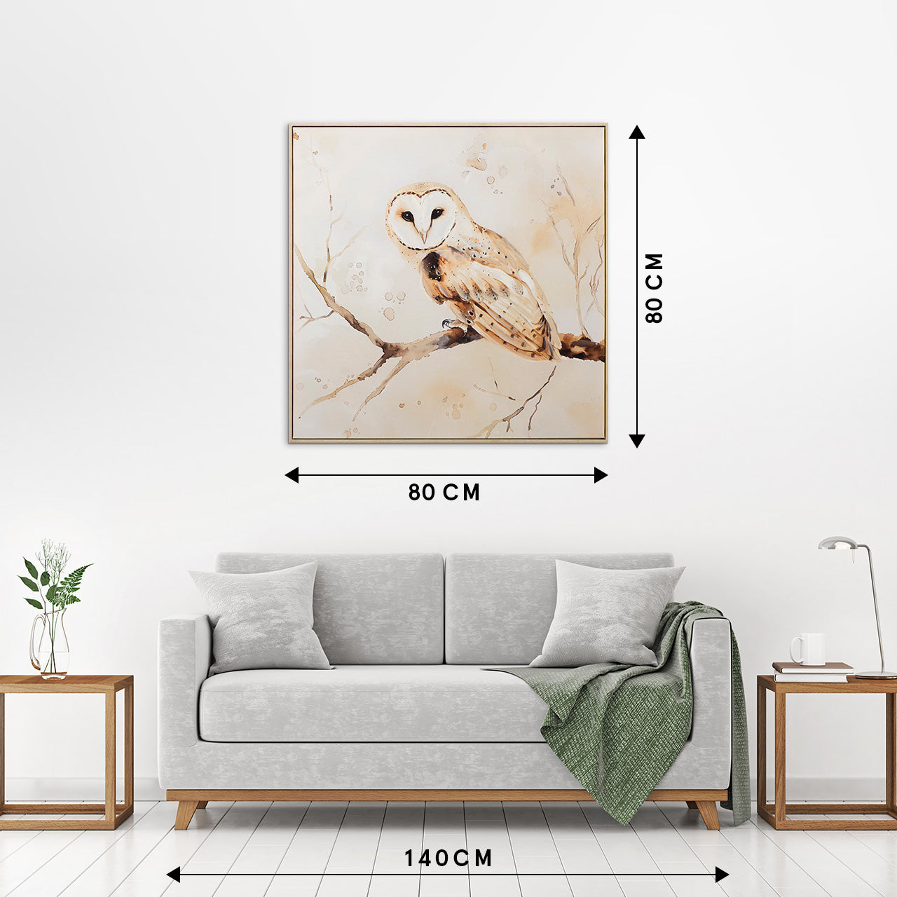 Gemälde Natural Barn Owl