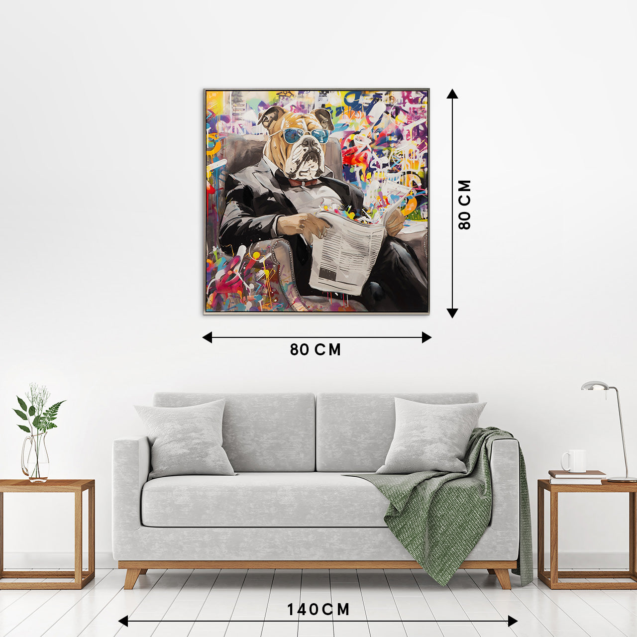 Gemälde Cool Bulldog