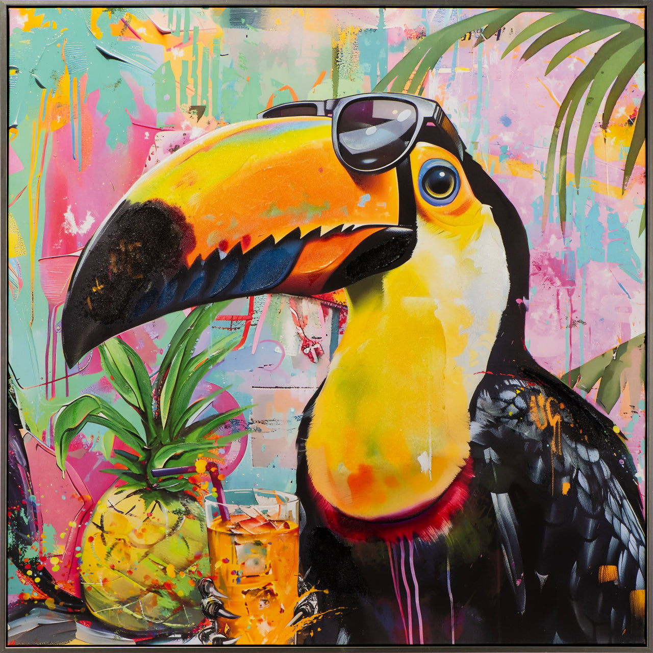 Peinture Toucan des Caraïbes