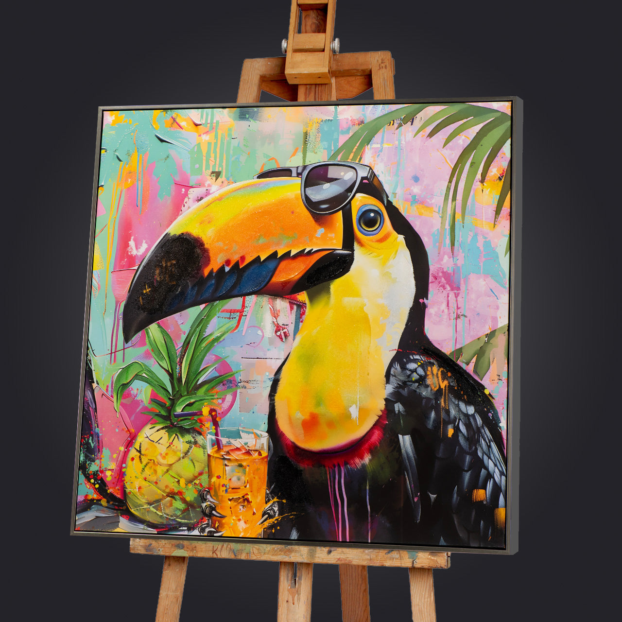 Painting Caribbean Toucan