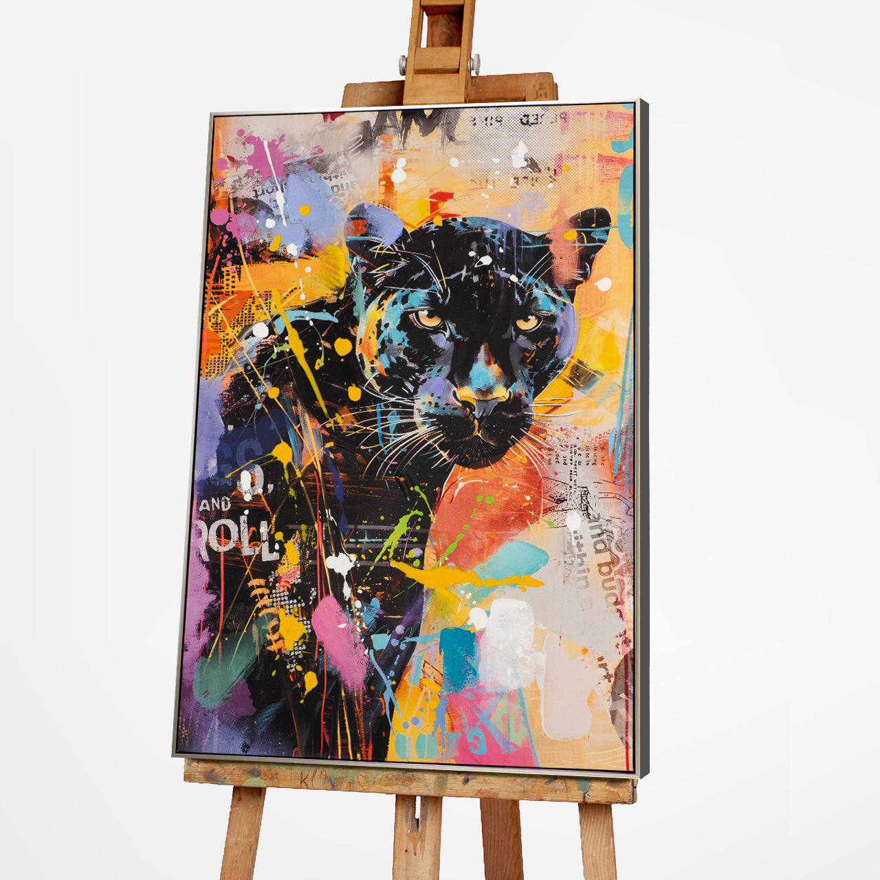 Gemälde Splashed Panther