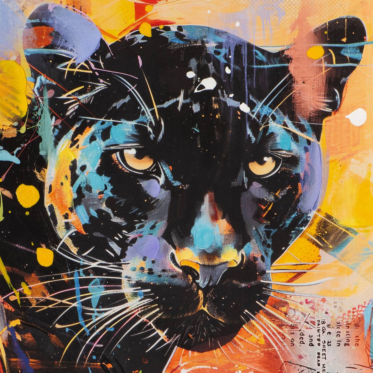 Gemälde Splashed Panther